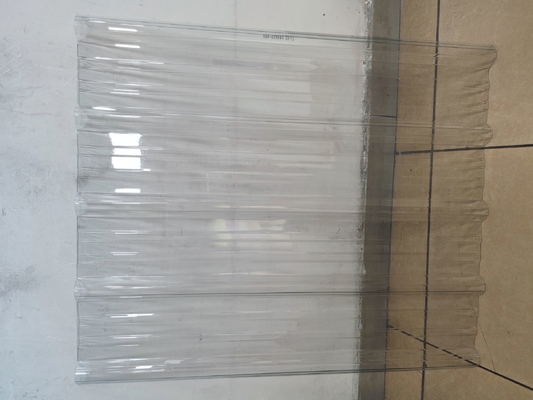 1000mm Width Clear Roofing Sheets Lighting Impact Resistance Roof Tiles