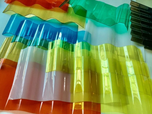 1000mm Width Clear Roofing Sheets Lighting Impact Resistance Roof Tiles