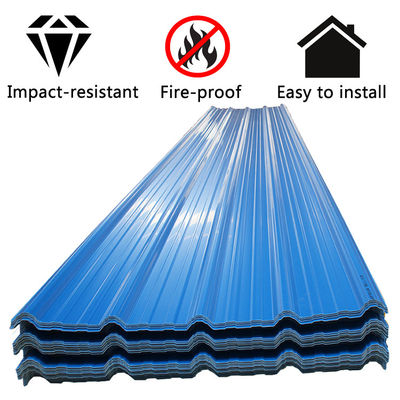Color Durable Pvc Roof Tiles Corrosion Resistance Tiles Sound Insulation Sheets
