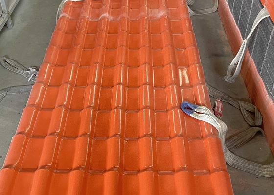 2.5mm Thickness 219mm Pitch Synthetic Resin Roof Tile ASA Surface