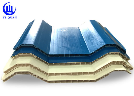 PVC Hollow Roof Tile 930mm Width 10mm Thickness Weatherproof