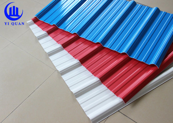 Flame Retardant PVC Roof Tile 1130mm Width 0.8-3.0mm Thickness