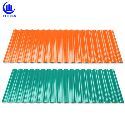 Spanish PVC Roof Tiles 1.5mm-3.0mm UPVC Trapezoidal 1000mm Width