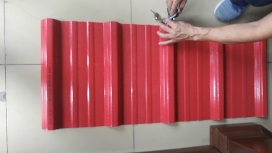 Corrugated Pvc Roof Tiles Upvc Trapezoidal 1070mm High Wave Roofing Tile