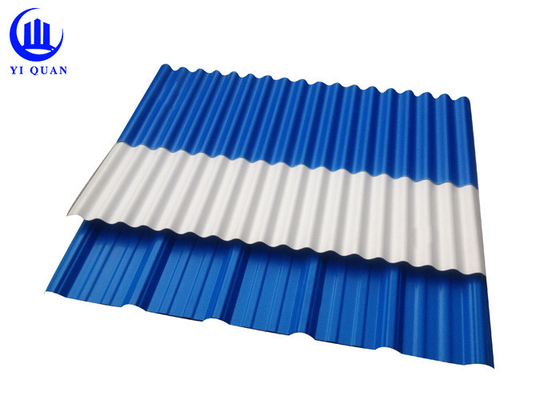 930mm عرض شبه منحرف PVC سقف قرميد صفائح مقاومة للحريق تسقيف