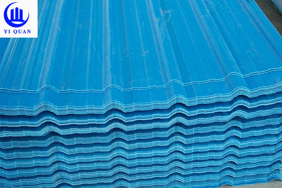 مقاومة للرياح بسمك 2.3 مم UPVC PVC لوح السقف البلاستيكي لجدار المستودع